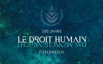 Kunstausstellung 100 Jahre Le droit humain Österreich